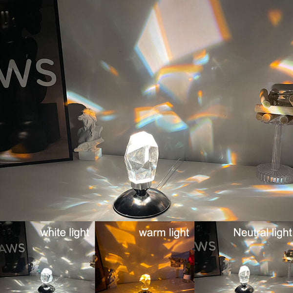 Diamond Crystal Luxury Ambient LED Night Light Table Lamp