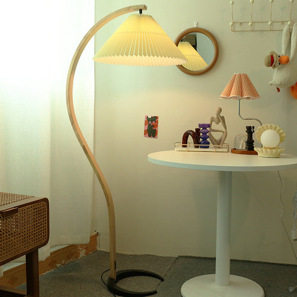 Japanese Multicolor Arc Floor Lamp