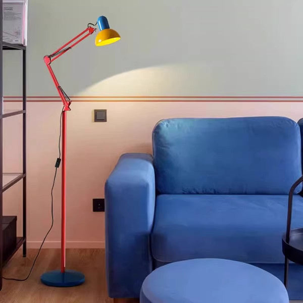Sleek Modern Red Floor Lamp
