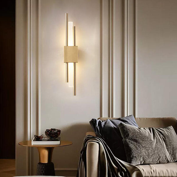 Modern Minimalist Iron Acrylic Strip LED Wall Sconce