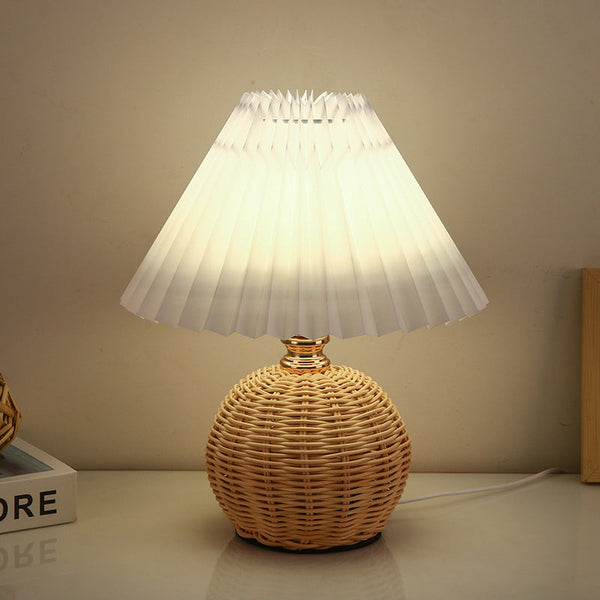 Nordic Contemporary LED Table Lamp with Pleated Table Lamp