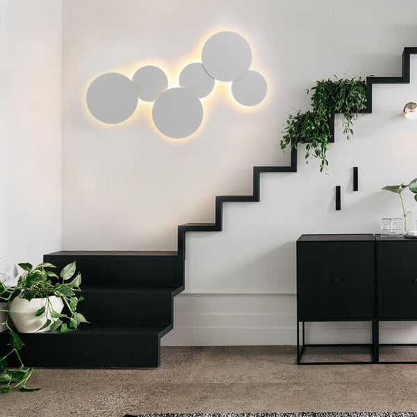 Modern Minimalist Round Eclipse Iron LED Wall Sconce