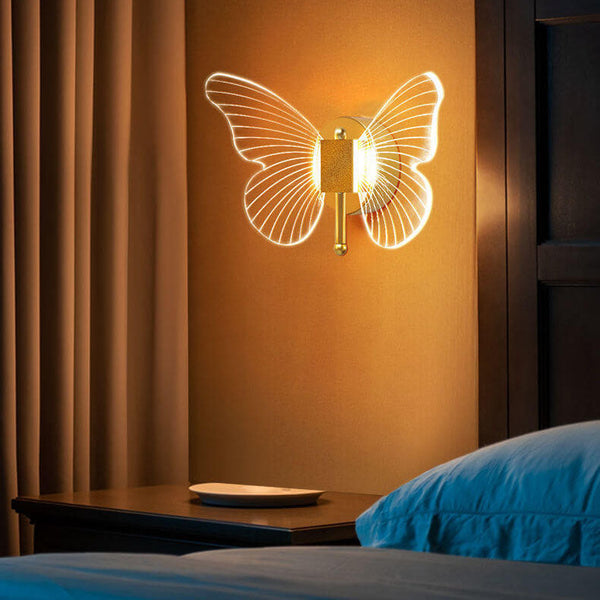 Nordic Creative Butterfly Acrylic LED Wall Sconce