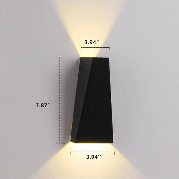 Modern Simple Trapezoid LED 2-Light Wall Sconce