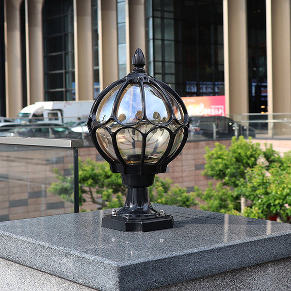 Simplicity Round Waterproof Aluminum Glass Outdoor Light