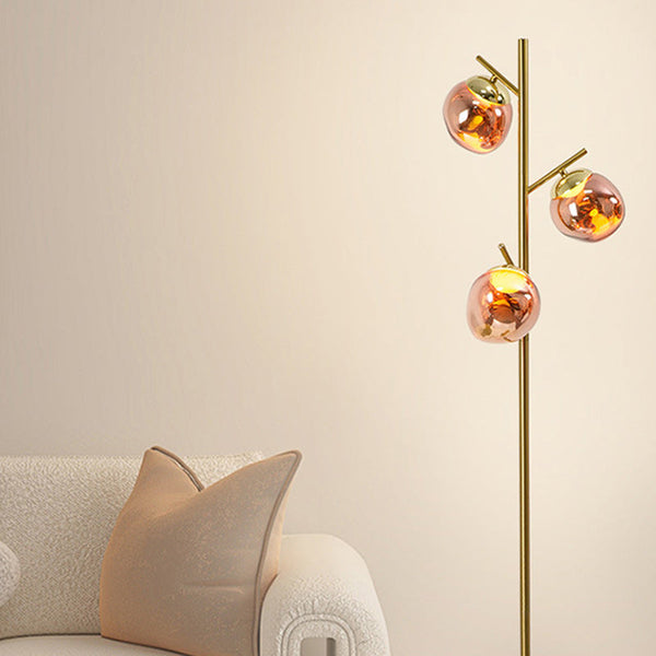 Nordic Chrome 3-Light Floor Lamp