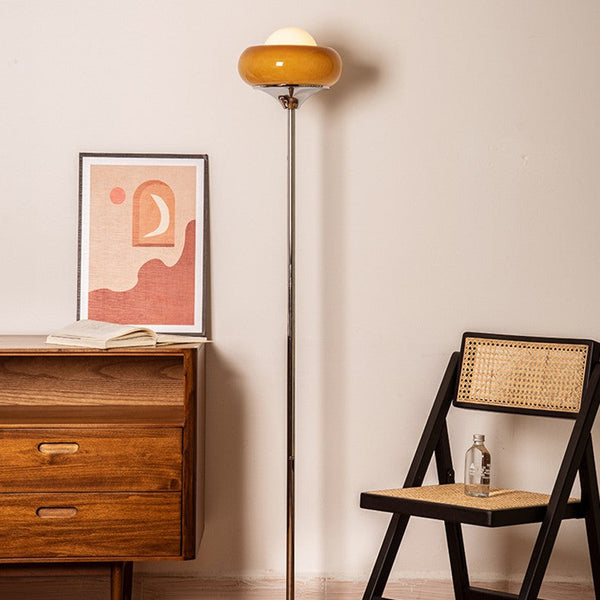Contemporary Caramel Floor Lamp