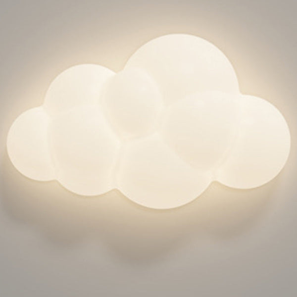 Contemporary Creative PE Iron Cloud-Shaped LED Wall Sconce