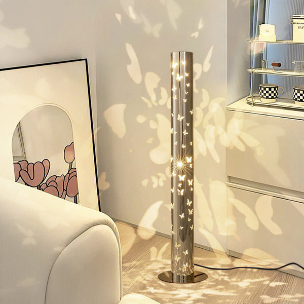 Scandinavian Silver Floor Lamp