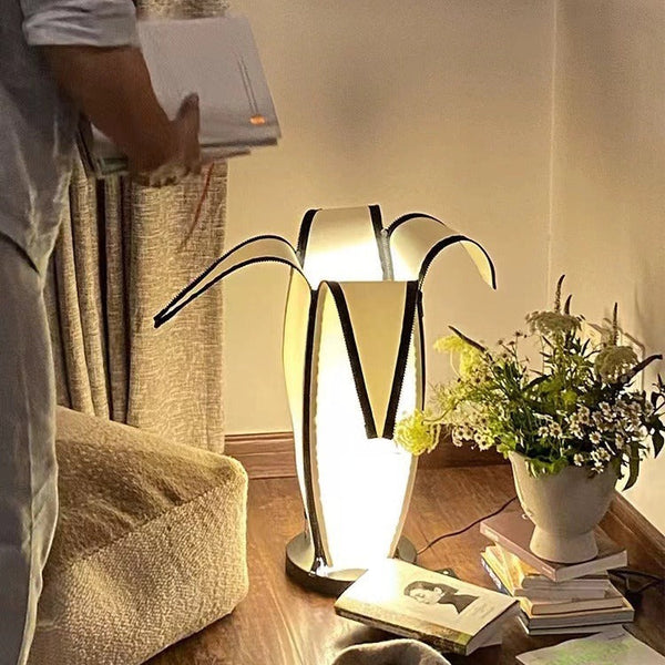 Vintage White Floor Lamp