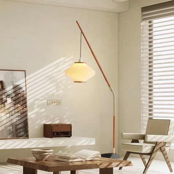 French White Floor Lamp