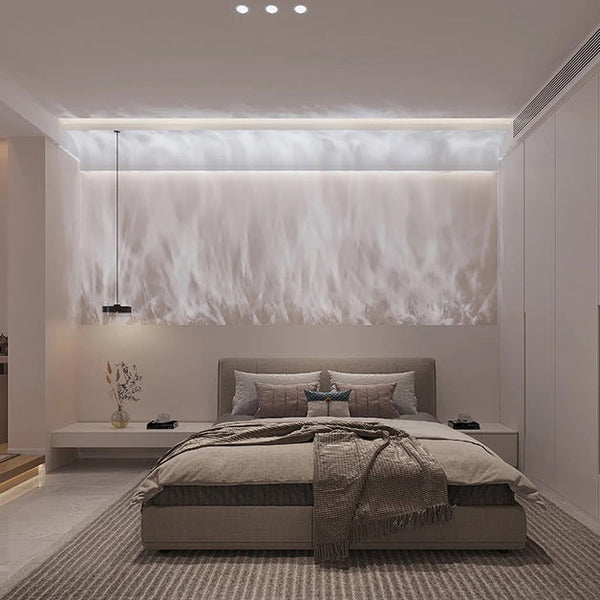 Modern LED Wall Wash Flowing Water Ripple Wall Sconce