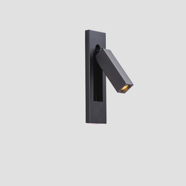 Modern Minimalist Rectangular Recessed Aluminum LED Wall Sconce