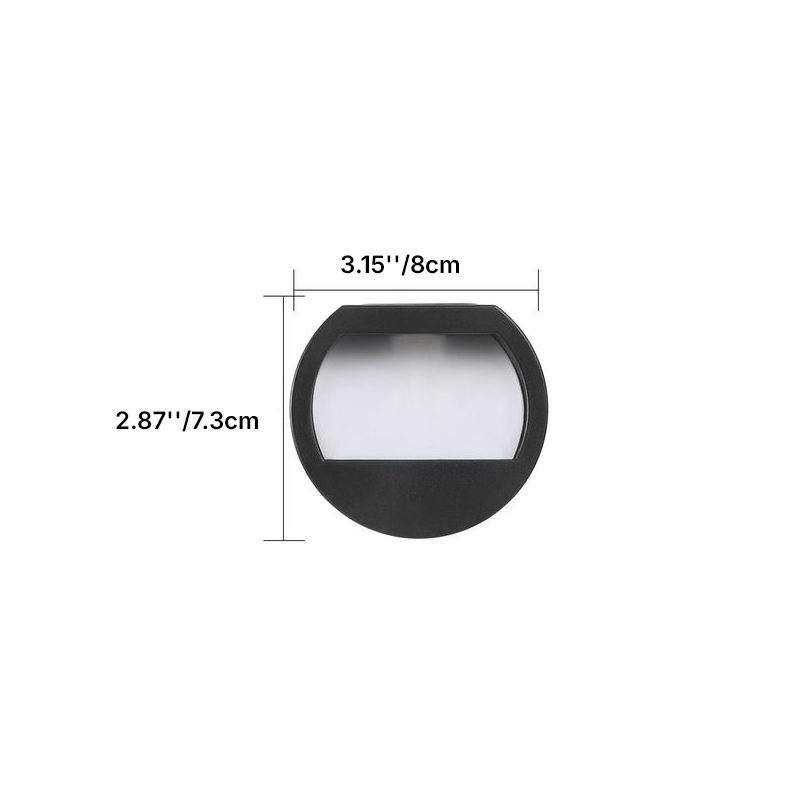 Modern Minimalist Solar LED Outdoor Patio Step Wall Light