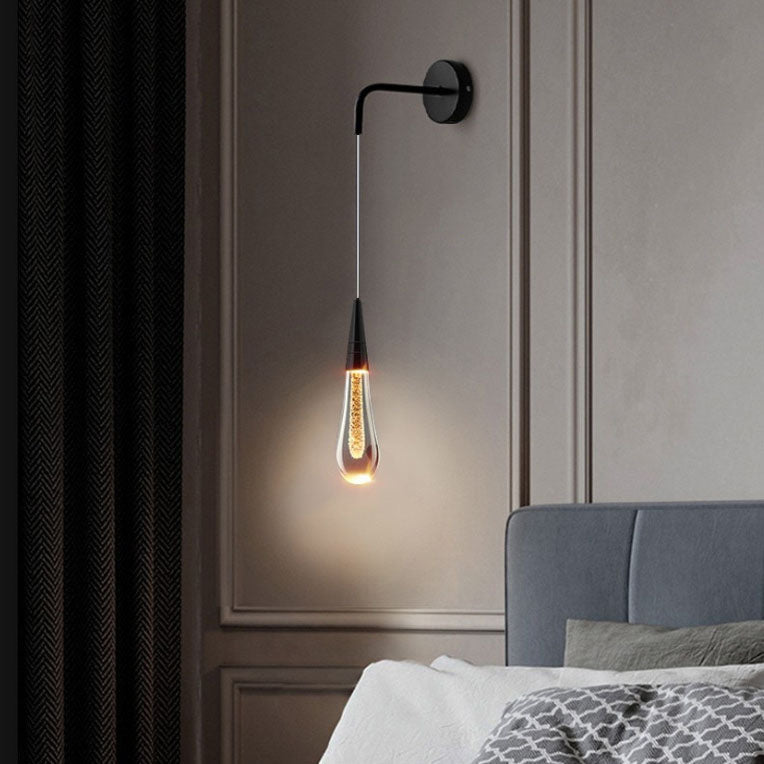 Modern Luxury Teardrop Crystal LED Wall Sconce