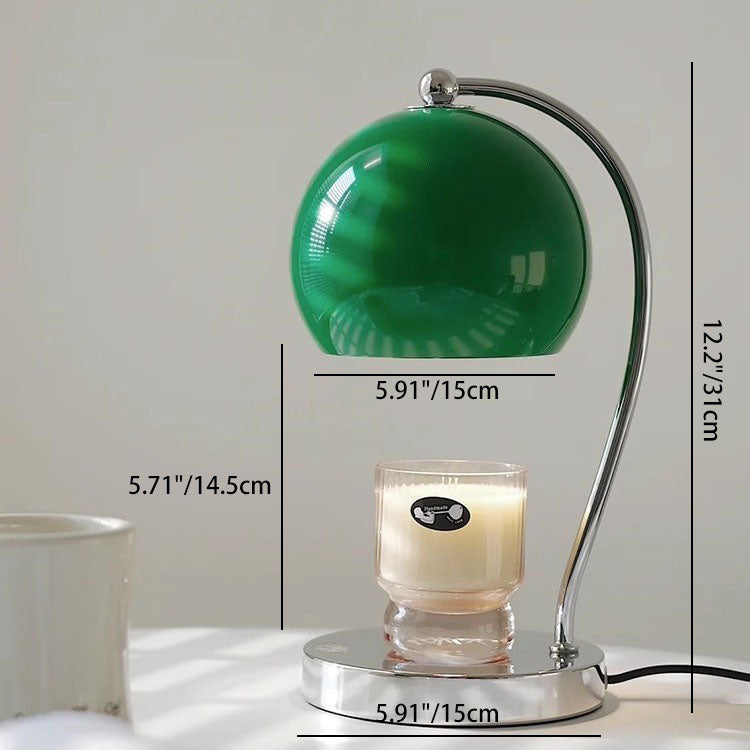 Scandinavian Iron Stainless Steel Round Ball Table Lamp