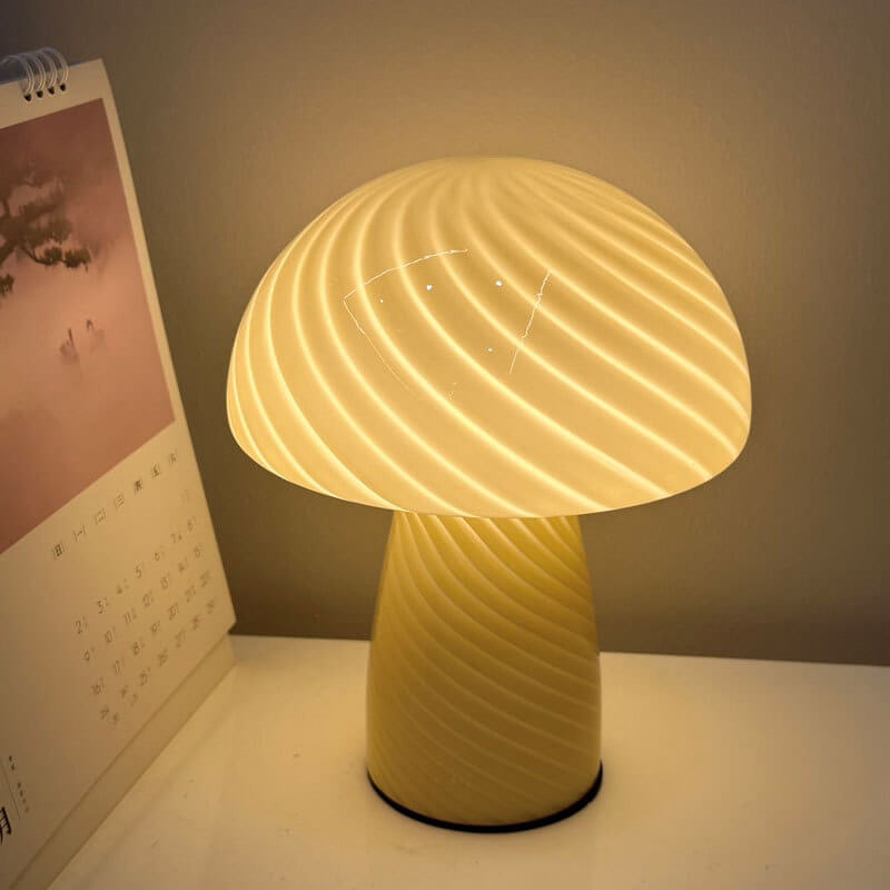 Modern Minimalist Mushroom Glass Table Lamp Table Lamp