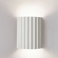 Contemporary Scandinavian Resin Half Column 2-Light Wall Sconce