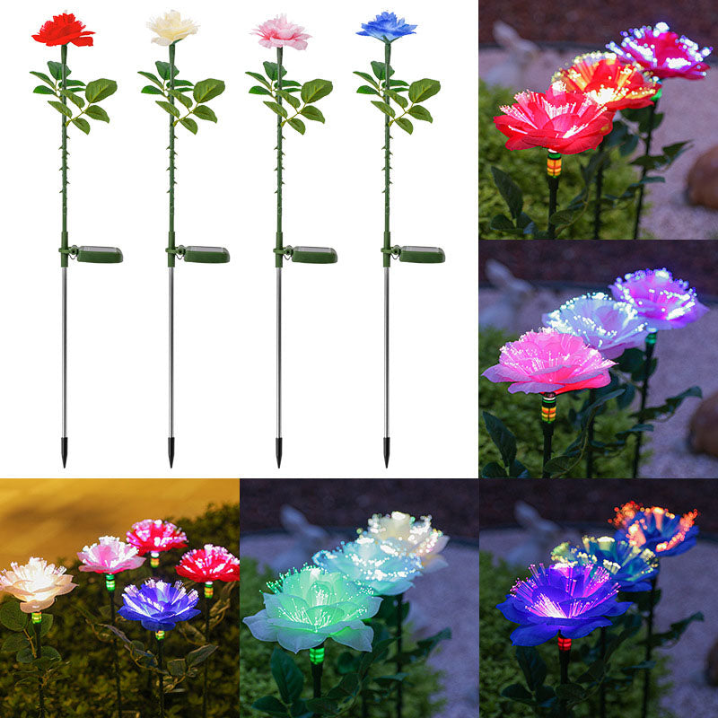 Modern Red Outdoor Stake Light