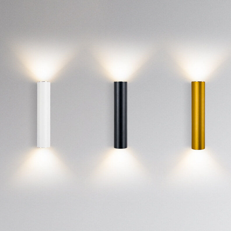 Modern Minimalist Round Aluminum Cylindrical Wall Sconce