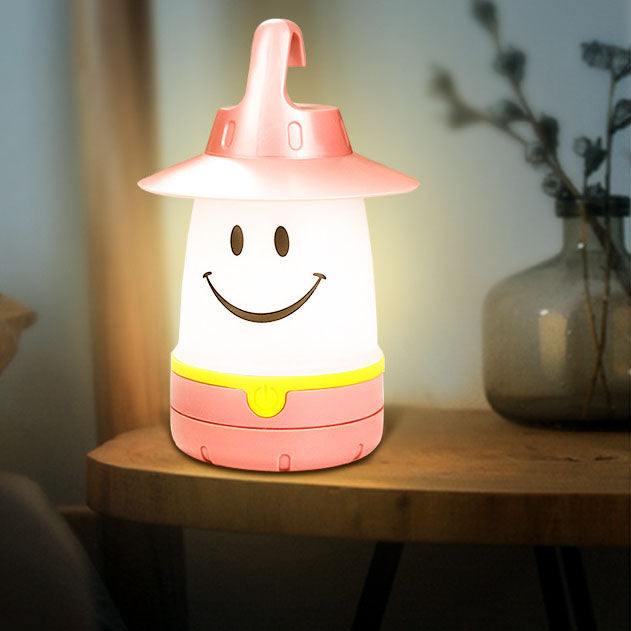 Creative Smiley Lantern Outdoor Camping LED Table Lamp