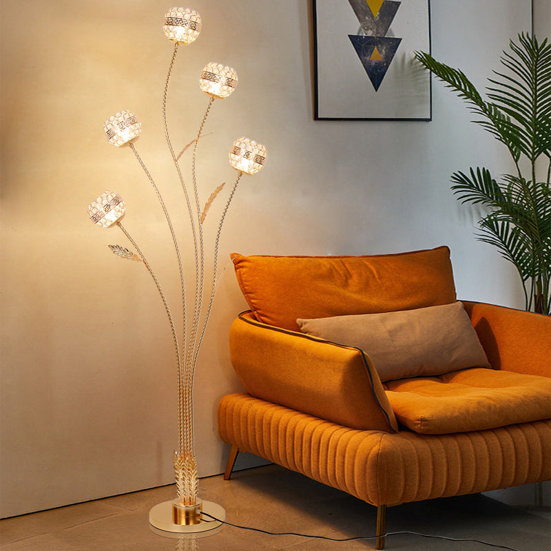 Modern Gold 5-Light Floor Lamp
