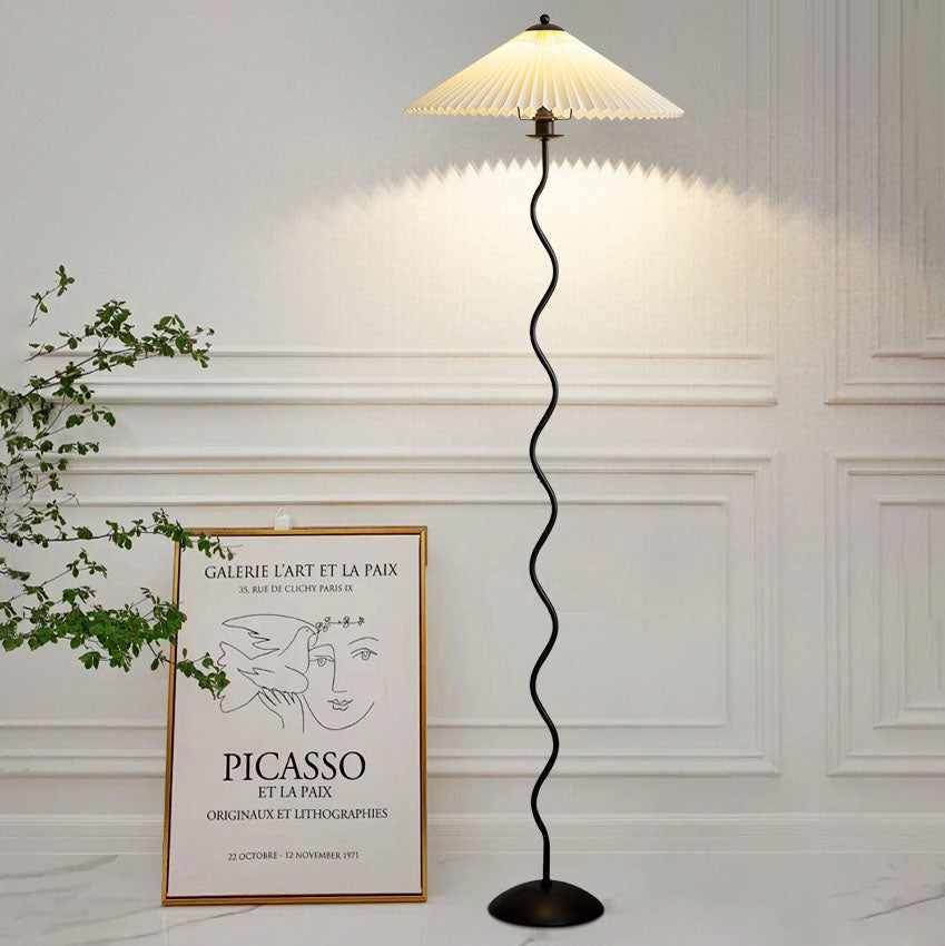 Vintage White Floor Lamp