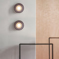 Nordic Vintage Round Hardware Glass LED Wall Sconce