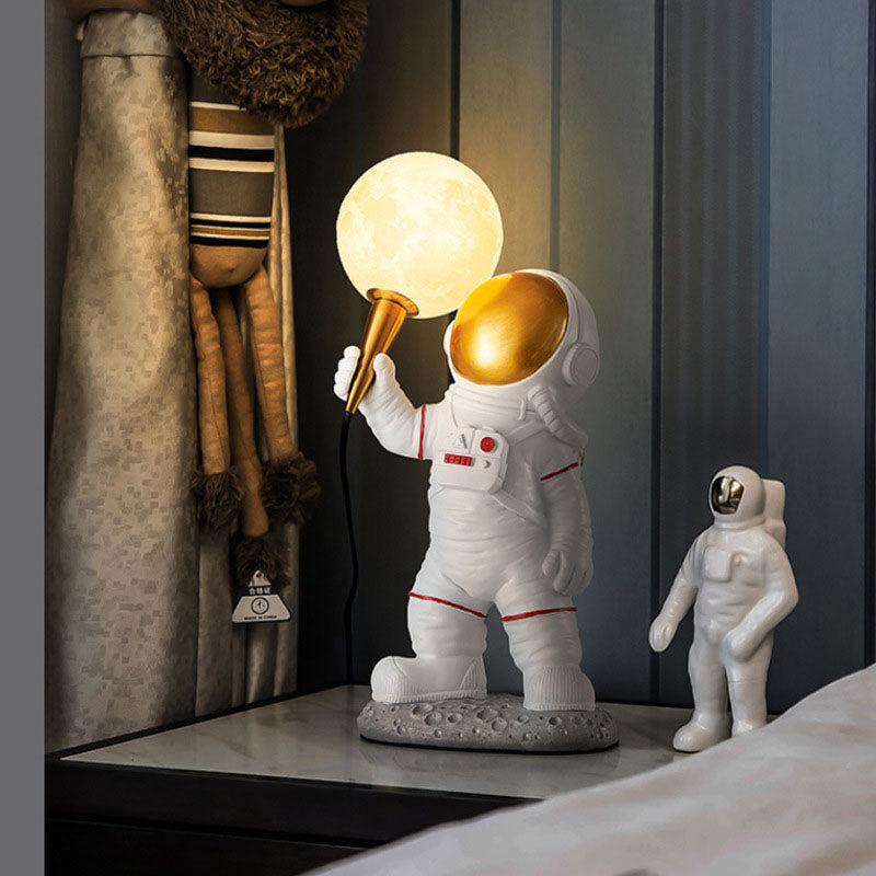 Modern Cartoon Astronaut Wall Sconce 1-Light Wall Sconce