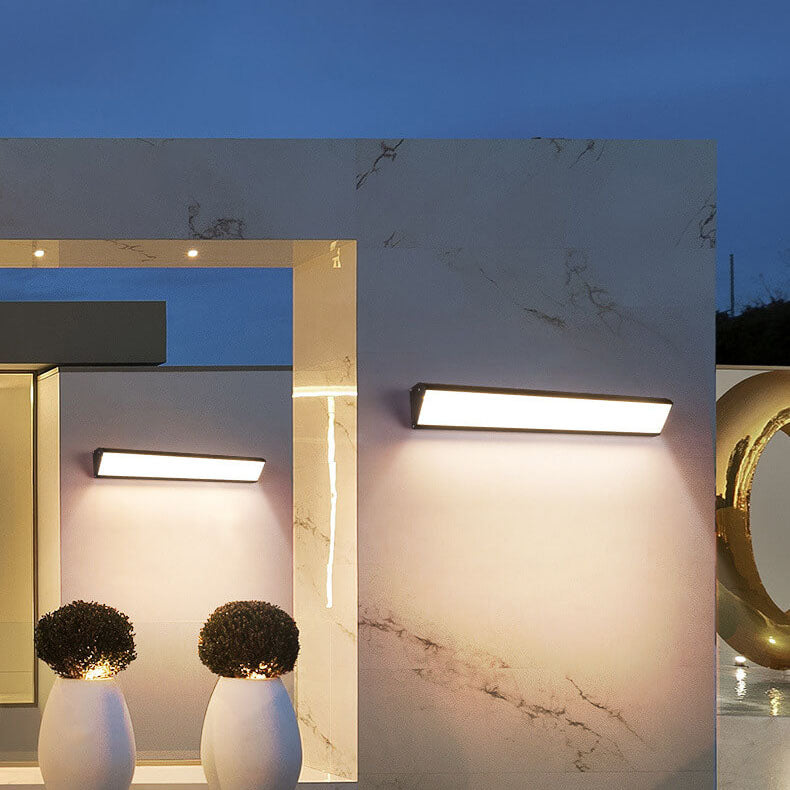 Modern Minimalist Aluminum Acrylic Waterproof Wall Sconce