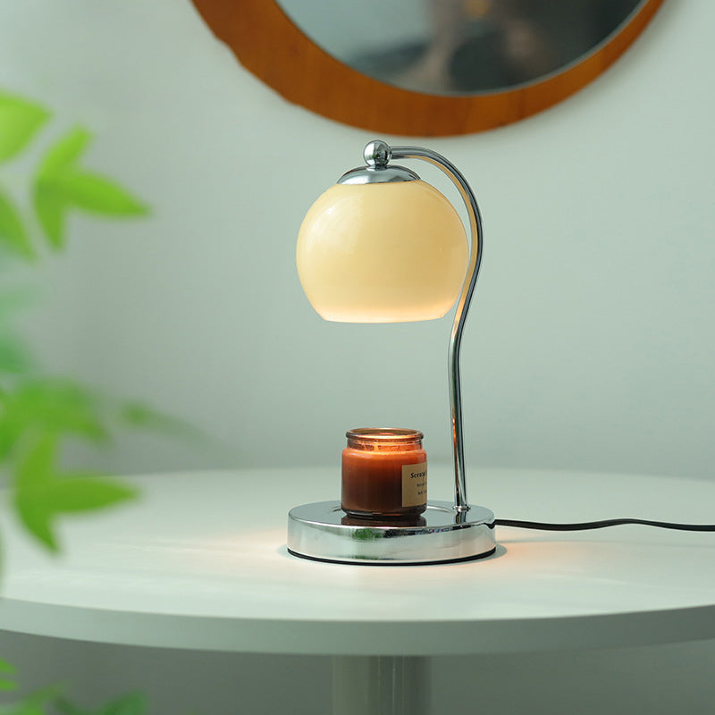 Modern Minimalist Orb Iron Glass 1-Light Melting Table Lamp