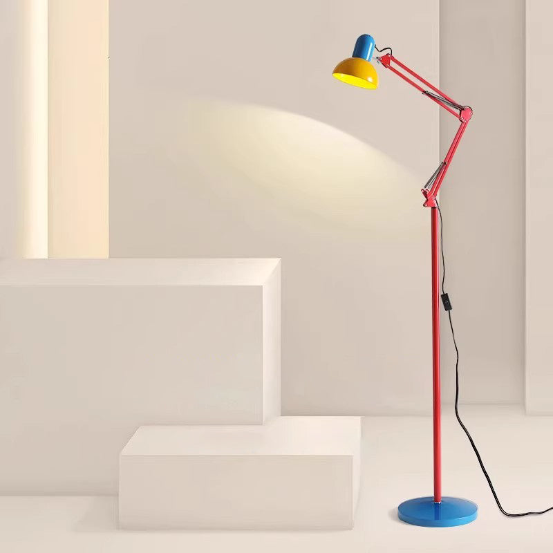 Sleek Modern Red Floor Lamp