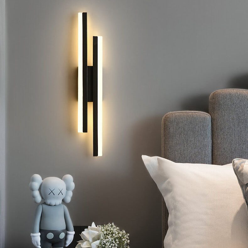 Modern Minimalist Lines Iron Acrylic LED Wall Sconce