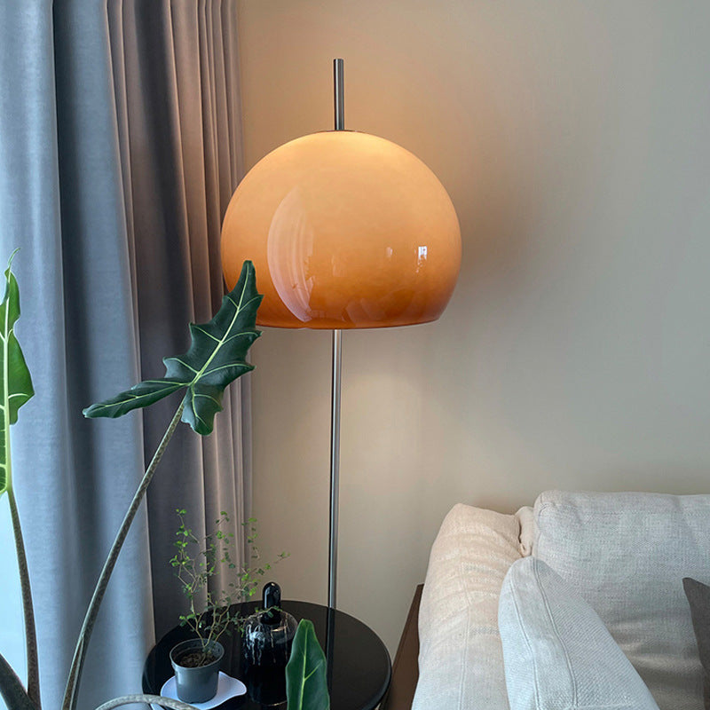 Retro Beige 2-Light Floor Lamp