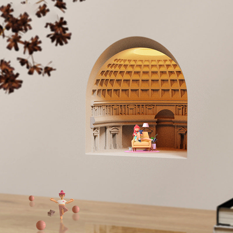 Contemporary Simplicity Plaster Sensor LED Recessed Wall Sconce