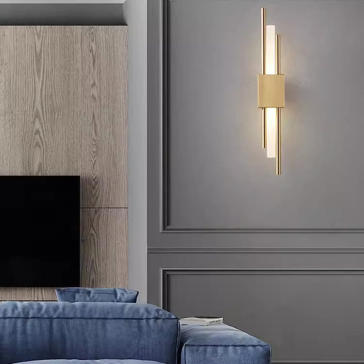 Modern Minimalist Iron Acrylic Strip LED Wall Sconce