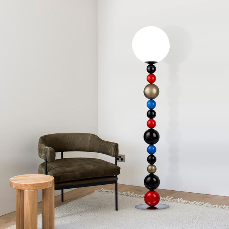 Scandinavian Red Floor Lamp