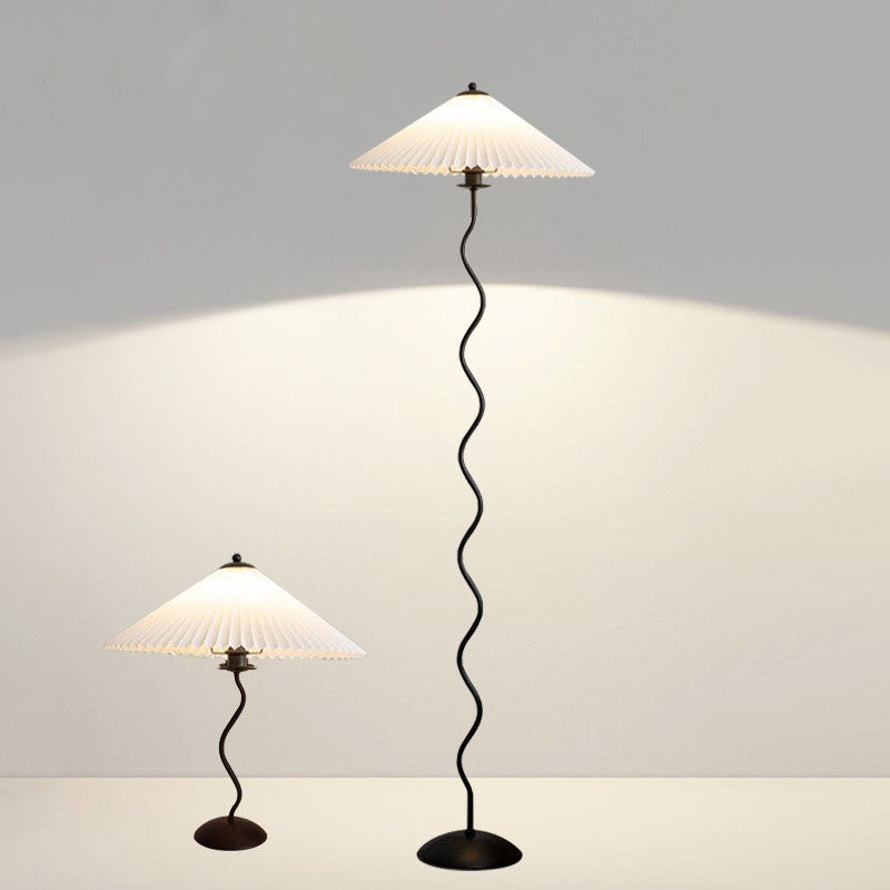 Vintage White Floor Lamp