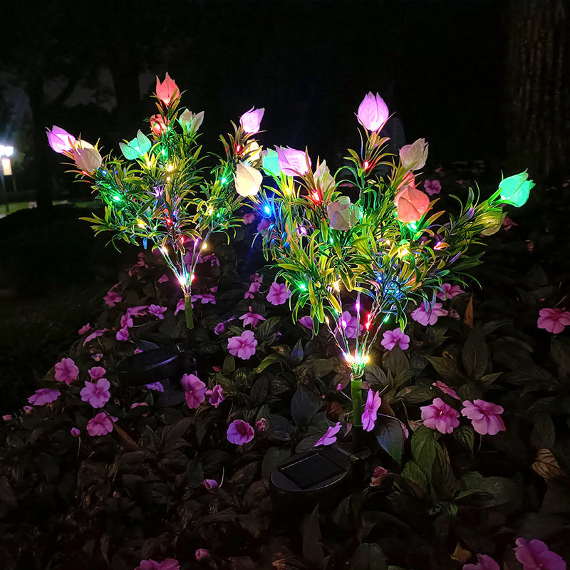 Contemporary White Outdoor Stake Light