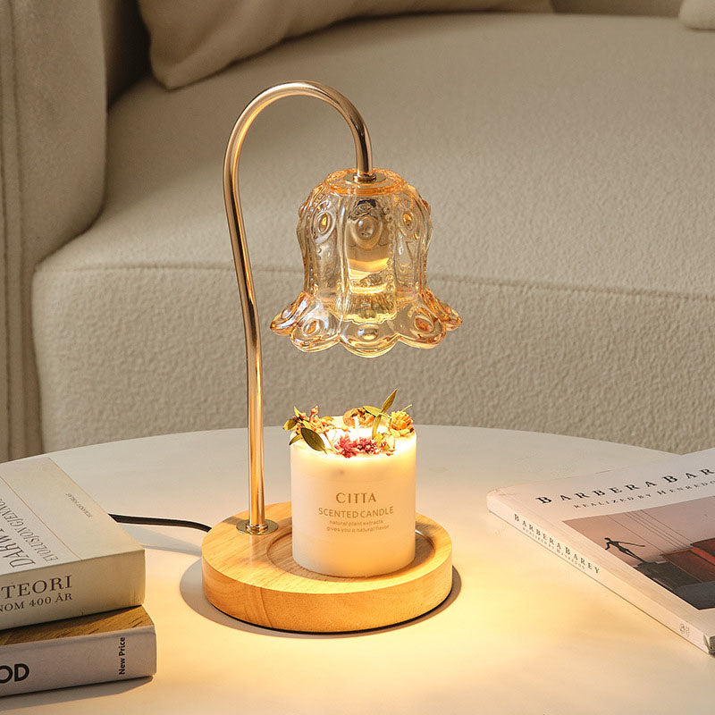 Modern Creative Simple Solid Wood Lily Of The Table Lamp