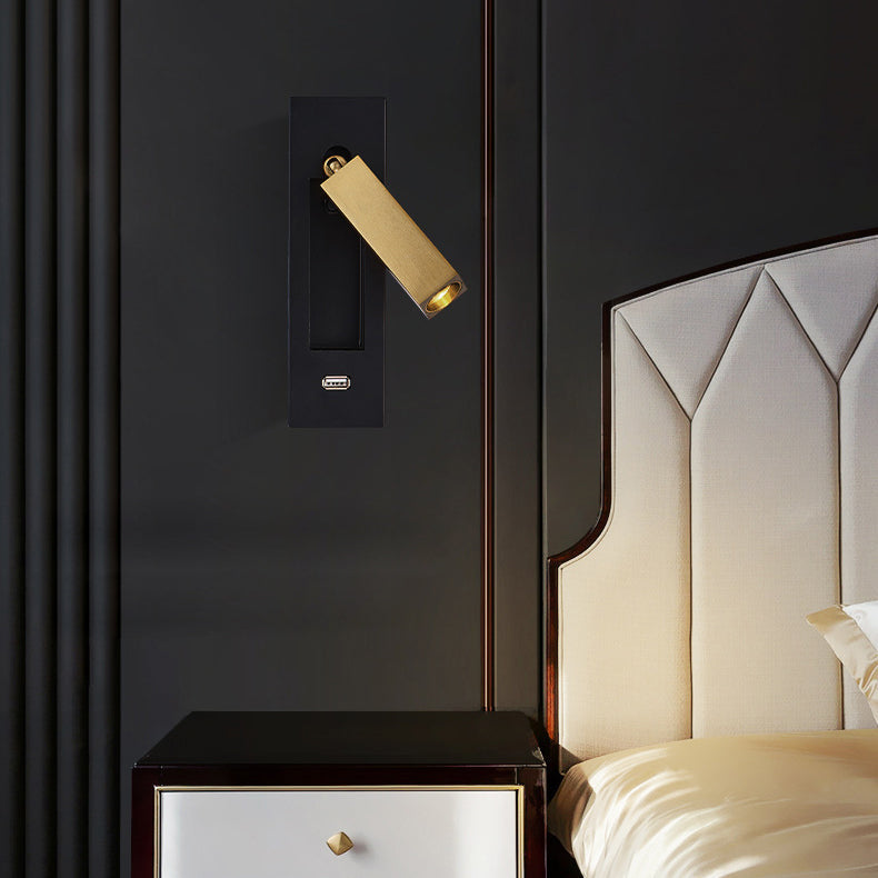 Modern Minimalist Rectangular Recessed Aluminum LED Wall Sconce
