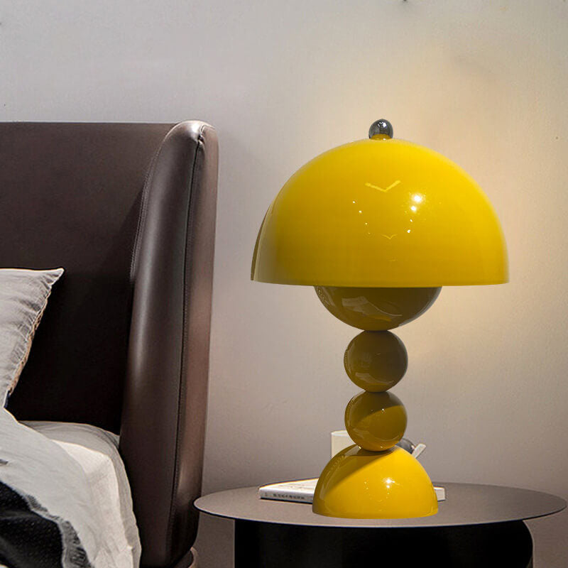 Nordic Metal Mushroom Round Pod 1-Light Table Lamp