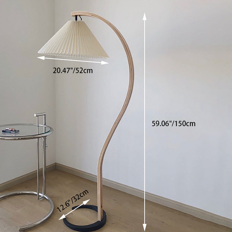 Japanese Multicolor Arc Floor Lamp