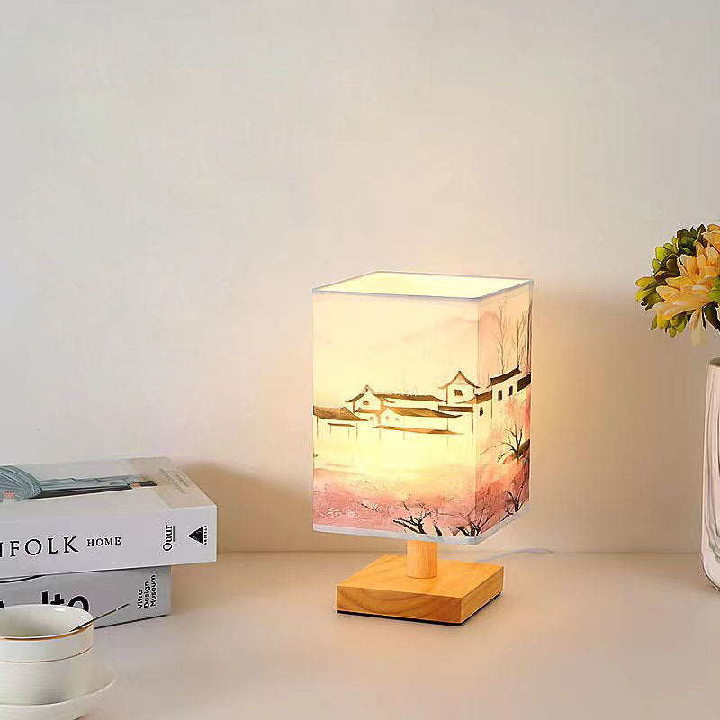 Creative Fabric Square USB LED Table Lamp