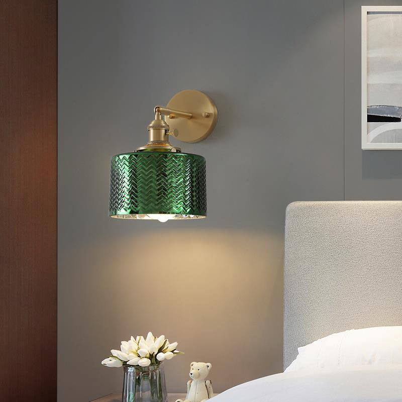 Nordic Minimalist Creative Brass Cylinder Wall Sconce