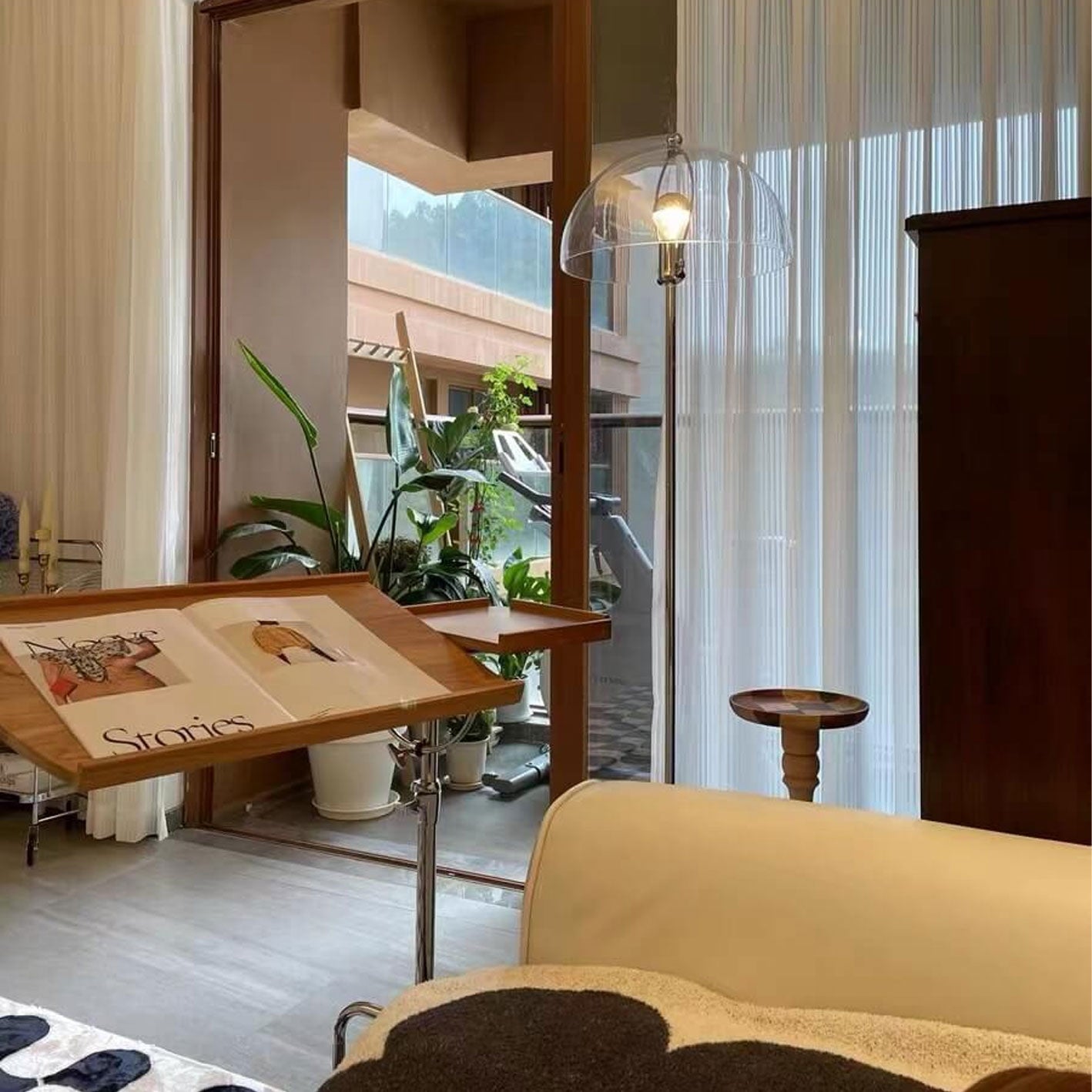 Retro Clear Glass Floor Lamp