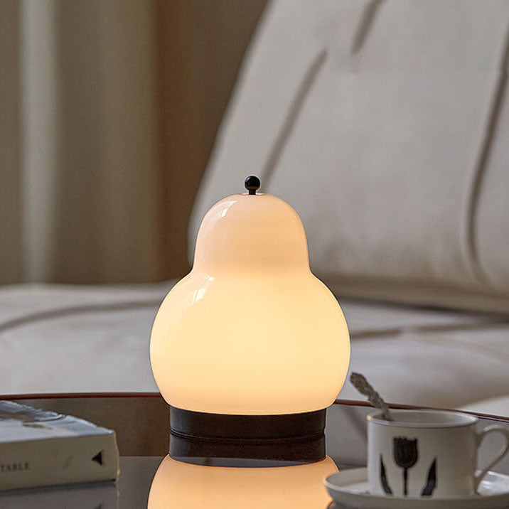 Traditional French Cream Pear Shape LED Table Lamp