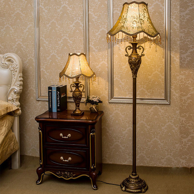 European Brown Floor Lamp
