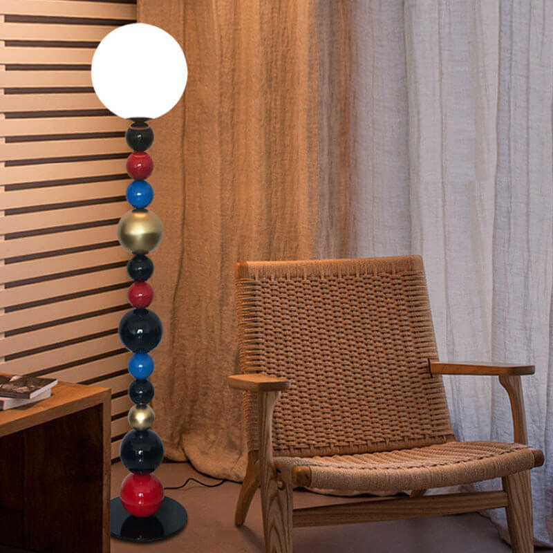 Scandinavian Red Floor Lamp