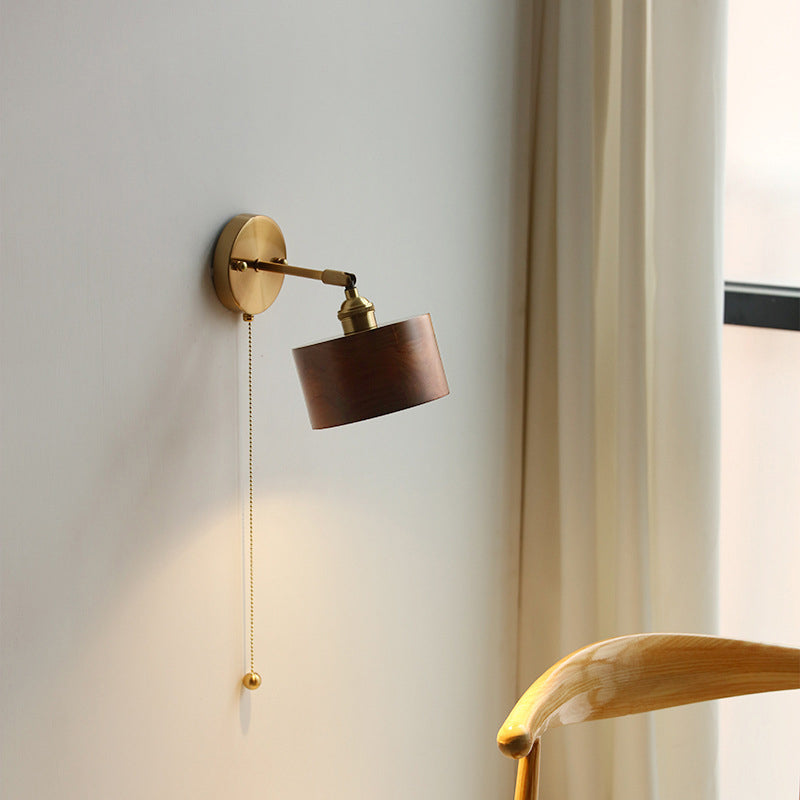Contemporary Scandinavian Cone Copper 1-Light Wall Sconce